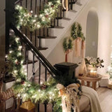 Darrahopens Occasions > Christmas > Outdoor Decorations & Lights 300 LED Cool White Fairy String Lights, 9m Green Wire, Battery-Operated, IP44 Waterproof with Timer for Christmas Decor (Batteries Not Included)