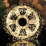 Darrahopens Occasions > Christmas > Outdoor Decorations & Lights 300 LED Warm White Fairy String Lights, 9m Black Wire, Battery-Operated, IP44 Waterproof, Timer Function for Christmas Bedroom Wreath Decor (Batteries Not Included)