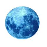 Darrahopens Occasions > Christmas > Outdoor Decorations & Lights 30X30CM Glow in The Dark Stars and Moon for Ceiling Decorations Glow Wall Stickers -Blue