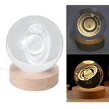 Darrahopens Occasions > Christmas > Outdoor Decorations & Lights 3D Saturn Night Lamp Crystal Ball Night Light LED Wooden Inter Carving Tabletop Ornaments for Friends Kids Gifts Saturn Warm Light In Australia - Darrahopens