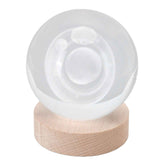 3D Saturn Night Lamp Crystal Ball Night Light LED Wooden Inter Carving Tabletop Ornaments for Friends Kids Gifts Saturn Warm Light In Australia - Darrahopens