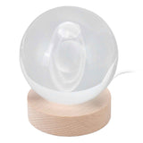 3D Saturn Night Lamp Crystal Ball Night Light LED Wooden Inter Carving Tabletop Ornaments for Friends Kids Gifts Saturn Warm Light In Australia - Darrahopens