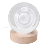 3D Saturn Night Lamp Crystal Ball Night Light LED Wooden Inter Carving Tabletop Ornaments for Friends Kids Gifts Saturn Warm Light In Australia - Darrahopens