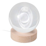 3D Saturn Night Lamp Crystal Ball Night Light LED Wooden Inter Carving Tabletop Ornaments for Friends Kids Gifts Saturn Warm Light In Australia - Darrahopens