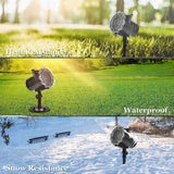 Darrahopens Occasions > Christmas > Outdoor Decorations & Lights Christmas LED Projector Lamp, 16 Patterns Snowflake Outdoor Decorative Light