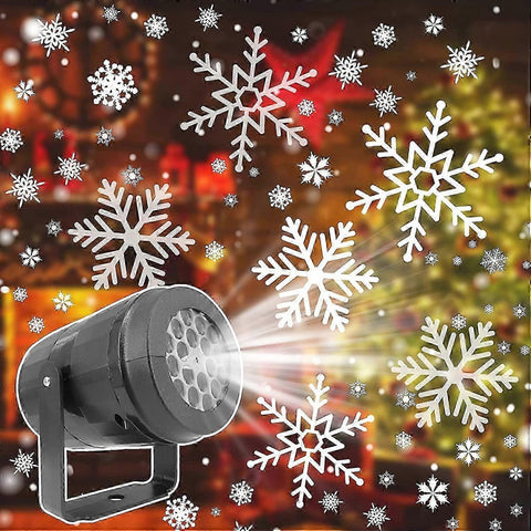 Darrahopens Occasions > Christmas > Outdoor Decorations & Lights Christmas LED Rotating Snowflake Projector Lamp for Home Decor & Party
