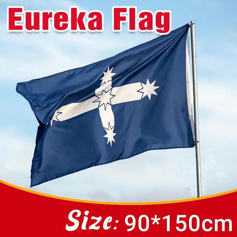 Darrahopens Occasions > Christmas > Outdoor Decorations & Lights Eureka Stockade Flag 90x150cm Southern Cross Australian Polyester Banner