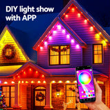 Darrahopens Occasions > Christmas > Outdoor Decorations & Lights Jingle Jollys 15M Christmas Lights Permanent String Eaves Light 36 LED Decoration