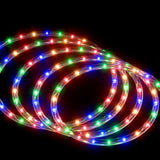 Darrahopens Occasions > Christmas > Outdoor Decorations & Lights Jingle Jollys 20M Christmas Lights String Rope Light Decoration 600 LED Colorful