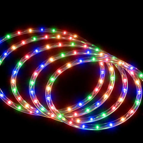 Darrahopens Occasions > Christmas > Outdoor Decorations & Lights Jingle Jollys 20M Christmas Lights String Rope Light Decoration 600 LED Colorful