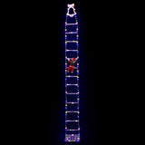 Darrahopens Occasions > Christmas > Outdoor Decorations & Lights Jingle Jollys 3.5M Christmas Lights 300 LED Ladder Light with Santa Claus Decor