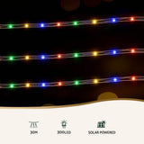 Darrahopens Occasions > Christmas > Outdoor Decorations & Lights Jingle Jollys 30M Christmas Lights String Rope Light Decoration 300 LED Colorful