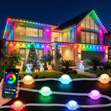 Darrahopens Occasions > Christmas > Outdoor Decorations & Lights Jingle Jollys 30M Christmas Permanent Outdoor Lights Smart Eaves String App Control Decoration 72LED In Australia - Darrahopens