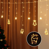 Darrahopens Occasions > Christmas > Outdoor Decorations & Lights Jingle Jollys 3M Christmas Icicle Lights String Lights 138 LED Warm White