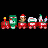 Darrahopens Occasions > Christmas > Outdoor Decorations & Lights Jingle Jollys Christmas Inflatable Santa Train 3.6M Length LED Decorations Illuminated In Australia - Darrahopens