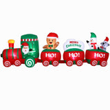 Darrahopens Occasions > Christmas > Outdoor Decorations & Lights Jingle Jollys Christmas Inflatable Santa Train 3.6M Length LED Decorations Illuminated In Australia - Darrahopens