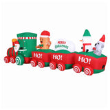 Darrahopens Occasions > Christmas > Outdoor Decorations & Lights Jingle Jollys Christmas Inflatable Santa Train 3.6M Length LED Decorations Illuminated In Australia - Darrahopens