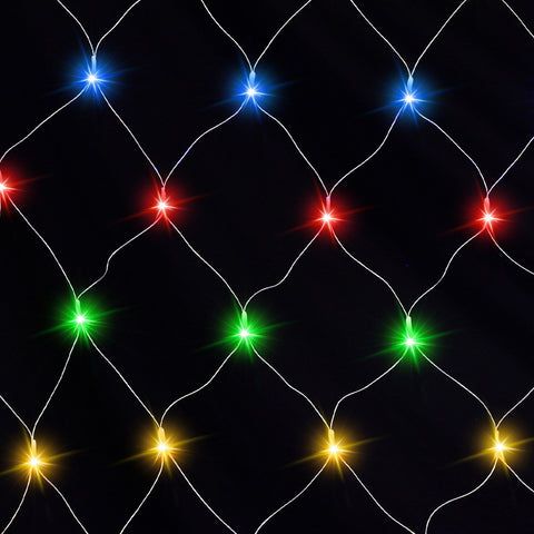Darrahopens Occasions > Christmas > Outdoor Decorations & Lights Jingle Jollys Christmas Lights 5Mx3M Net String Light 600 LED Colourful Beads