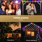 Darrahopens Occasions > Christmas > Outdoor Decorations & Lights Jingle Jollys Christmas Lights 5Mx3M Net String Light 600 LED Colourful Beads