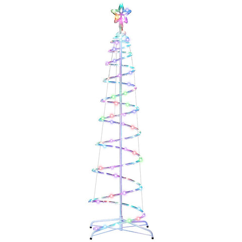 Darrahopens Occasions > Christmas > Outdoor Decorations & Lights Jingle Jollys Christmas Tree 1.8m 100 RGB LED Rope Lights Xmas Trees Decoration
