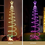 Darrahopens Occasions > Christmas > Outdoor Decorations & Lights Jingle Jollys Christmas Tree 1.8m 100 RGB LED Rope Lights Xmas Trees Decoration