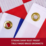 Darrahopens Occasions > Christmas > Outdoor Decorations & Lights Large Croatia National Flag 90x150cm Outdoor Polyester Banner with Grommets