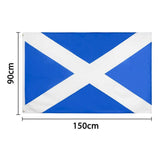 Darrahopens Occasions > Christmas > Outdoor Decorations & Lights Large Scotland Scottish Flag Saltire Heavy Duty Outdoor 90 X 150 CM - 3ft x 5ft