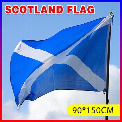 Darrahopens Occasions > Christmas > Outdoor Decorations & Lights Large Scotland Scottish Flag Saltire Heavy Duty Outdoor 90 X 150 CM - 3ft x 5ft