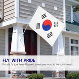 Darrahopens Occasions > Christmas > Outdoor Decorations & Lights Large South Korea Flag Heavy Duty Outdoor Korean 90 X 150 CM - 3ft x 5ft