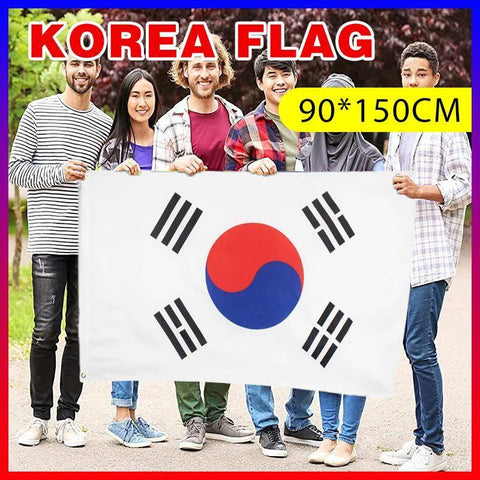 Darrahopens Occasions > Christmas > Outdoor Decorations & Lights Large South Korea Flag Heavy Duty Outdoor Korean 90 X 150 CM - 3ft x 5ft