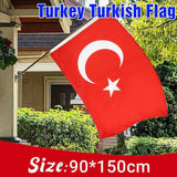 Darrahopens Occasions > Christmas > Outdoor Decorations & Lights Large Turkey Turkish Flag Heavy Duty Outdoor 90 X 150 CM - 3ft x 5ft