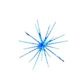 Darrahopens Occasions > Christmas > Outdoor Decorations & Lights Samland 160 Led Blast Ice Star Ball Christmas Light Decoration Blue 122cm Diameter