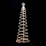 Darrahopens Occasions > Christmas > Outdoor Decorations & Lights Samland Led 185cm Spiral Rope Light Christmas Tree Star Motif Warm White
