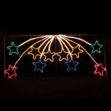 Darrahopens Occasions > Christmas > Outdoor Decorations & Lights Samland Led Animated 10 Stars Motif Rope Light for Christmas 2.2m