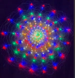Darrahopens Occasions > Christmas > Outdoor Decorations & Lights Samland Led Round Circle Wave Effect Fairy Light for Christmas Decoration-256RD