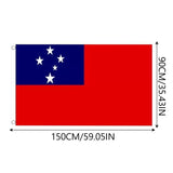 Darrahopens Occasions > Christmas > Outdoor Decorations & Lights Samoa National Flag 90x150cm Large Outdoor Polyester Banner with Grommets