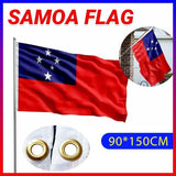 Darrahopens Occasions > Christmas > Outdoor Decorations & Lights Samoa National Flag 90x150cm Large Outdoor Polyester Banner with Grommets