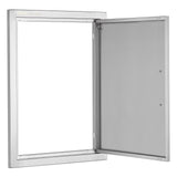 Darrahopens Occasions > Christmas > Outdoor Decorations & Lights VEVOR BBQ Access Door, 457x610 mm Single Outdoor Kitchen Door, Stainless Steel Flush Mount Door, Wall Vertical Door with Handle, for BBQ Island, Grilling Station, Outside Cabinet
