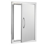 Darrahopens Occasions > Christmas > Outdoor Decorations & Lights VEVOR BBQ Access Door, 457x610 mm Single Outdoor Kitchen Door, Stainless Steel Flush Mount Door, Wall Vertical Door with Handle, for BBQ Island, Grilling Station, Outside Cabinet