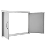 Darrahopens Occasions > Christmas > Outdoor Decorations & Lights VEVOR BBQ Access Door, 889x610 mm Double Outdoor Kitchen Door, Stainless Steel Flush Mount Door, Wall Vertical Door with Handles, for BBQ Island, Grilling Station, Outside Cabinet