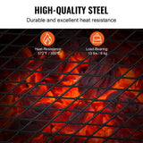 Darrahopens Occasions > Christmas > Outdoor Decorations & Lights VEVOR Folding Campfire Grill Portable Camping Fire Pit Steel Outdoor BBQ Picnic