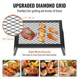 Darrahopens Occasions > Christmas > Outdoor Decorations & Lights VEVOR Folding Campfire Grill Portable Camping Fire Pit Steel Outdoor BBQ Picnic