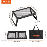 Darrahopens Occasions > Christmas > Outdoor Decorations & Lights VEVOR Folding Campfire Grill Portable Camping Fire Pit Steel Outdoor BBQ Picnic