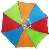 Darrahopens Occasions > Costumes 2pcs Set Rainbow Umbrella Hat + 70s Fake Moustache Costume Props Novelty Fancy