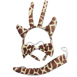 Darrahopens Occasions > Costumes 3pcs Set Animal Costume Dress Up Party Bow Tie Tail Ears Book Week - Giraffe