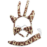 Darrahopens Occasions > Costumes 3pcs Set Animal Costume Dress Up Party Bow Tie Tail Ears Book Week - Giraffe