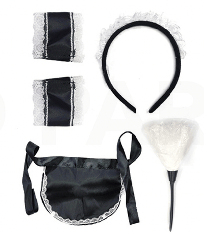 Darrahopens Occasions > Costumes 5pcs French Maid Costume Accessory Set Party Halloween Nurse