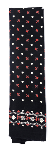 Darrahopens Occasions > Costumes BANDANA Paisley 100% COTTON Head Wrap Durag Bandanna Summer Biker Scarf Mask - Black (Floral)