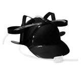 Darrahopens Occasions > Costumes BEER DRINKING HELMET Drink Guzzler Holder Costume Party Hat Oktoberfest - Black