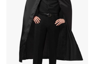 Darrahopens Occasions > Costumes Black Adult Cape Costume Halloween Cloak Bandit Vampire Witch Wizard Fancy Dress